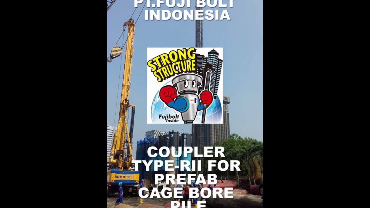 mechanical coupler press type for bore pile fast,simple,high quality,economic fujibolt type RII