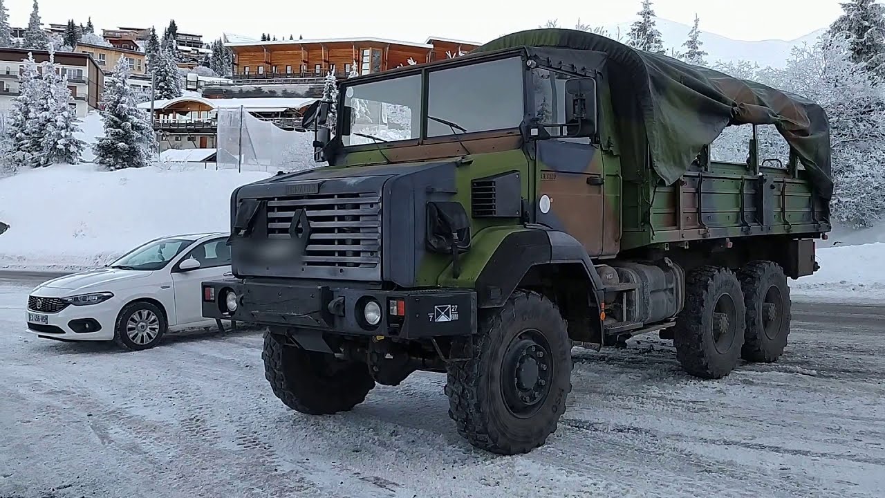 Экскурсия по французскому армейскому грузовику GBC 180 Renault с приводом на 6 колес