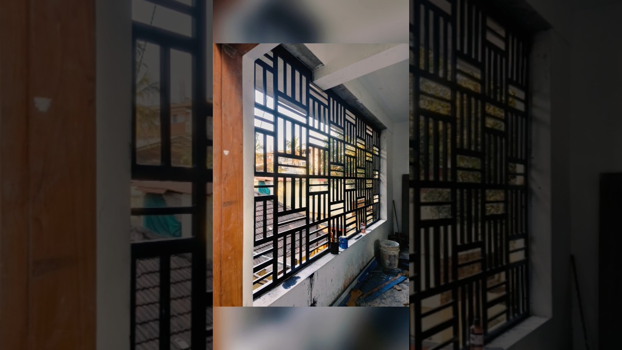 Balcony Grill Design | GI Tubes | Steel Grills #ernakulam #grilldesign #balconygrills