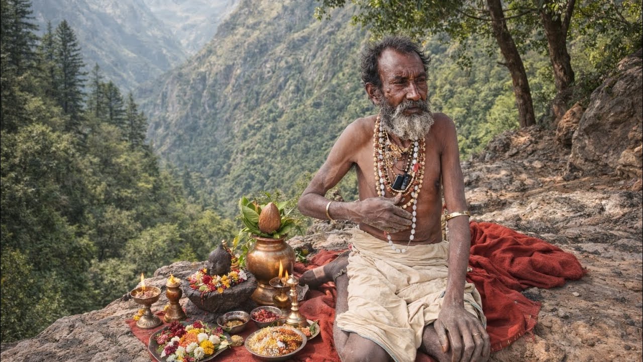 चित्रकूट# पहाड़ संत कर रहे#जंगल  अघोरी नाथ भोलेनाथ की पूजा भक्ति भजन साधना#shivgurukesaavankegaana 