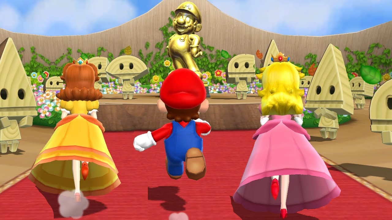 Mario Party 9 MiniGames Setp it up Mario Vs Peach vs Luigi Vs Daisy
