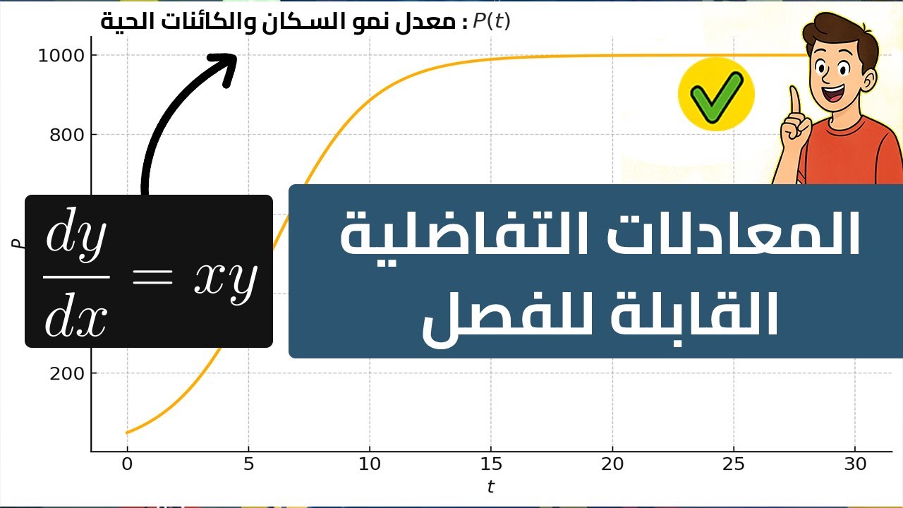ما هي المعادلات التفاضلية القابلة للفصل وما أهميتها؟✨ | شرح شامل 🤠