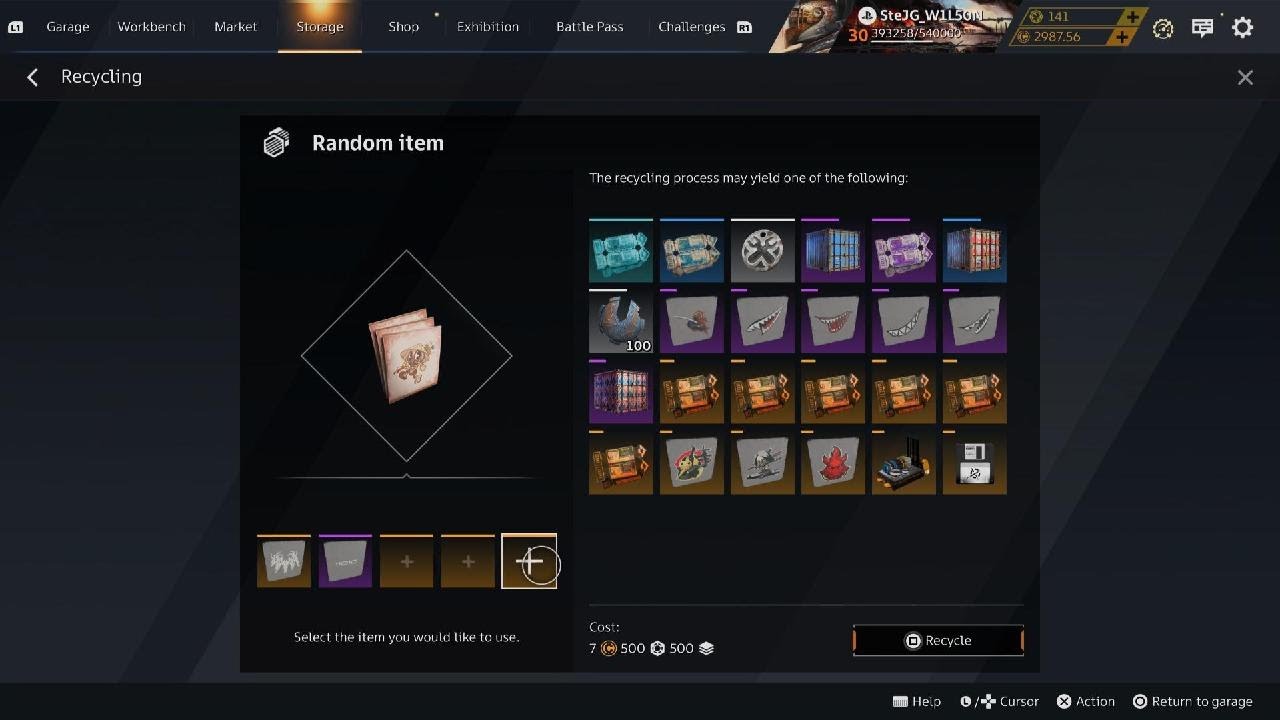 Crossout - Sticker Recycling