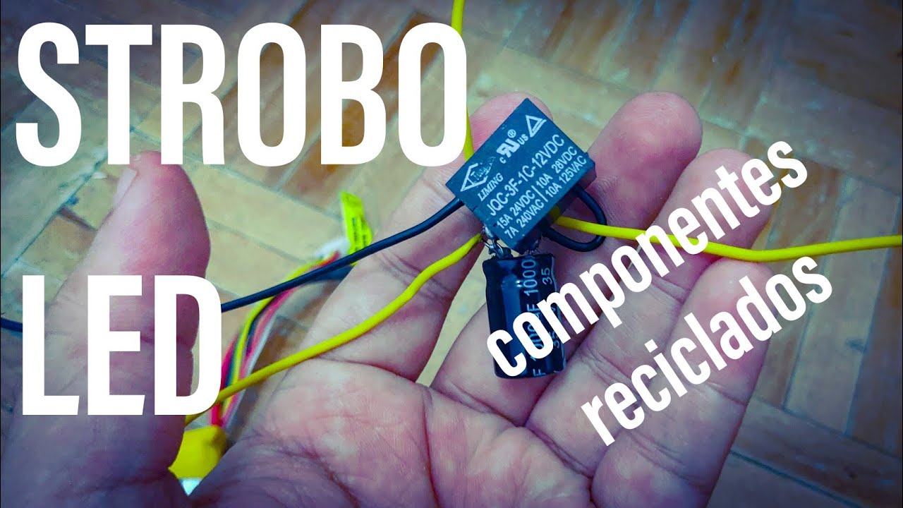 COMO FAZER STROBO LED FACIL (12v) como fazer led piscar.