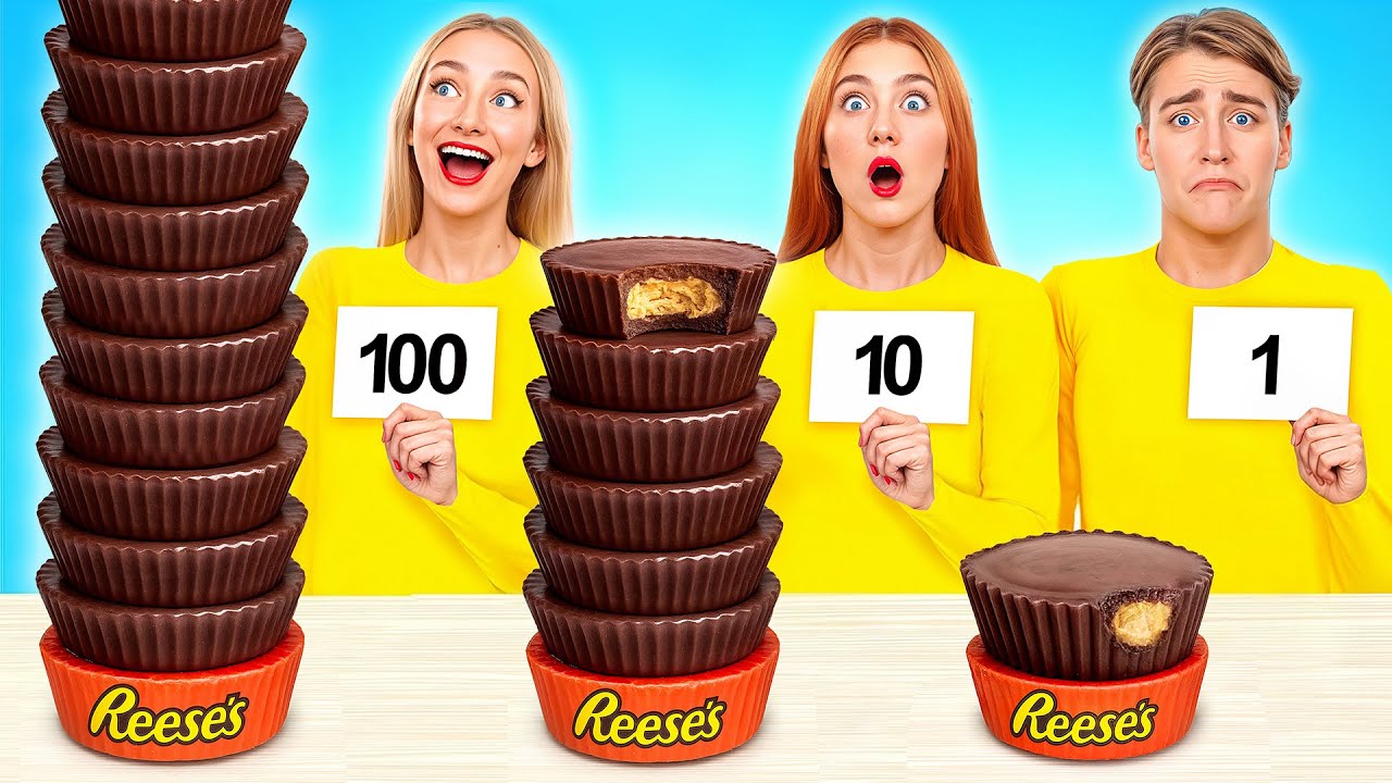 100 Слоев Шоколада Челлендж | Смешные Челленджи с Едой от Multi DO Challenge