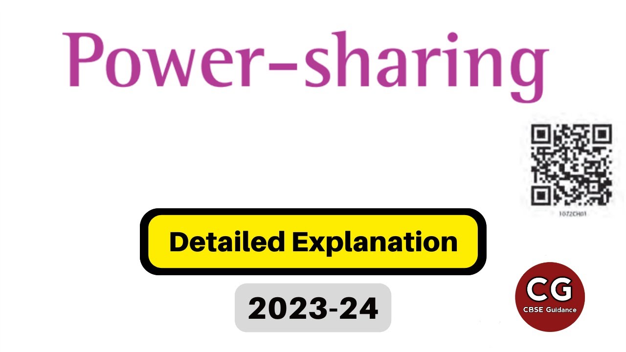 Power Sharing (CBSE Class 10) Chapter 1 Detailed Explanation