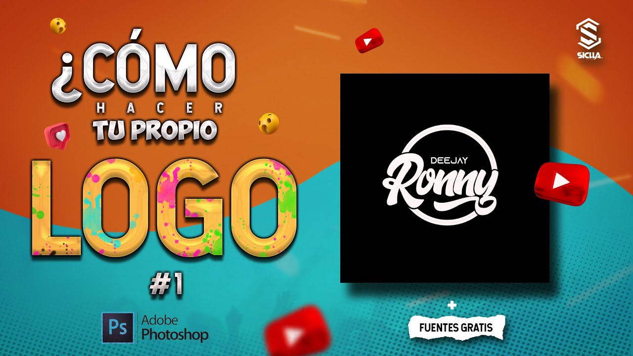 📌 ¿Cómo hacer tu propio LOGO de DJ en Photoshop ? 2020 | #1