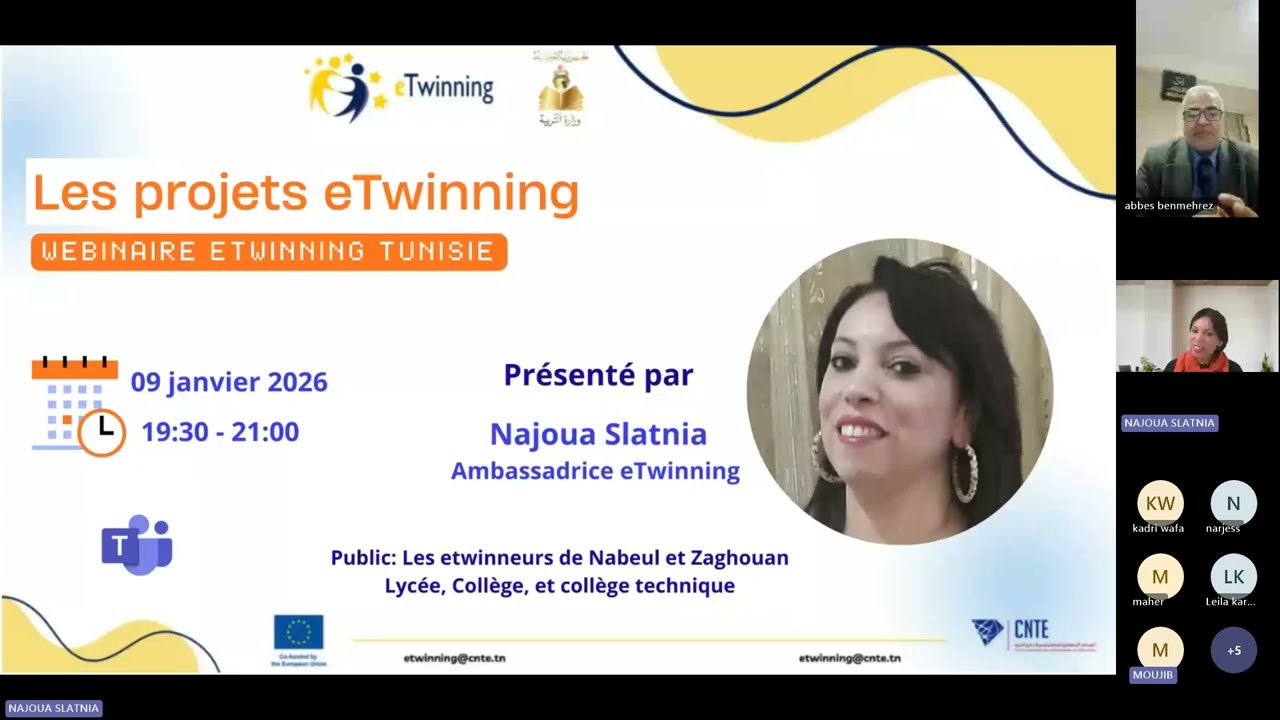 Les projets eTwinning - Formation de Nabeul et Zaghouan