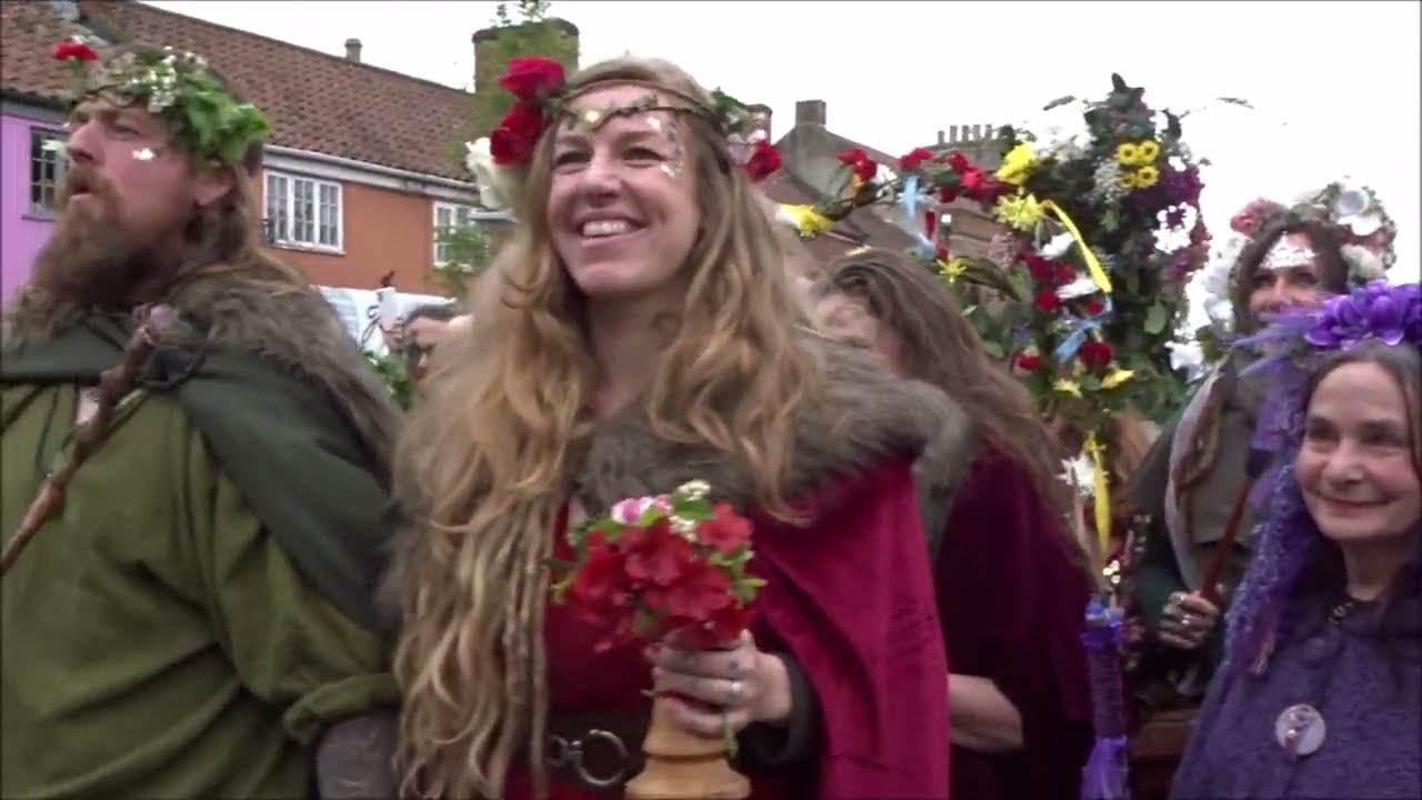 Beltane/ Mayday celebrations in Glastonbury, Somerset 2024