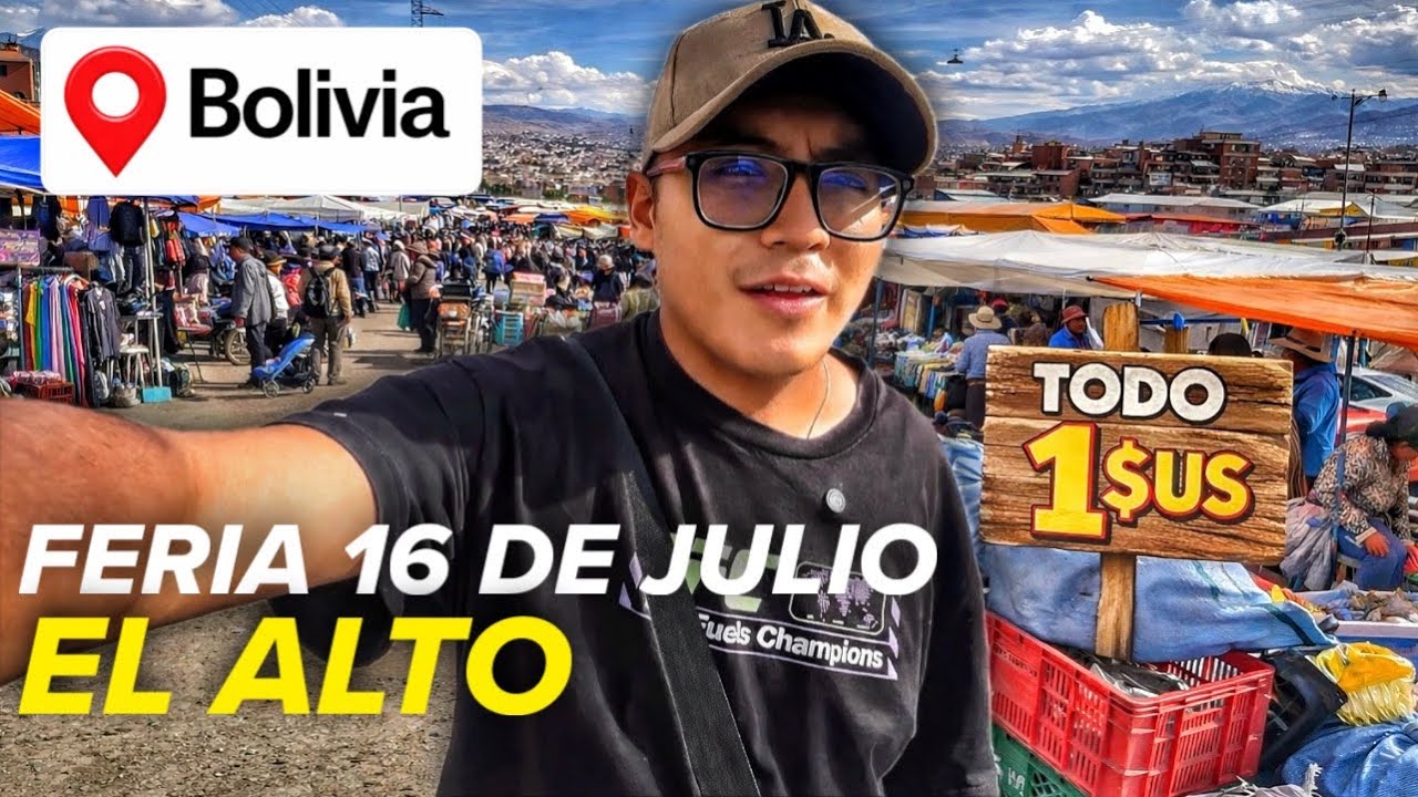 ASÍ ES LA FERIA MÁS GRANDE DE LATINOAMERICA | FERIA 16 DE JULIO, BOLIVIA 🇧🇴