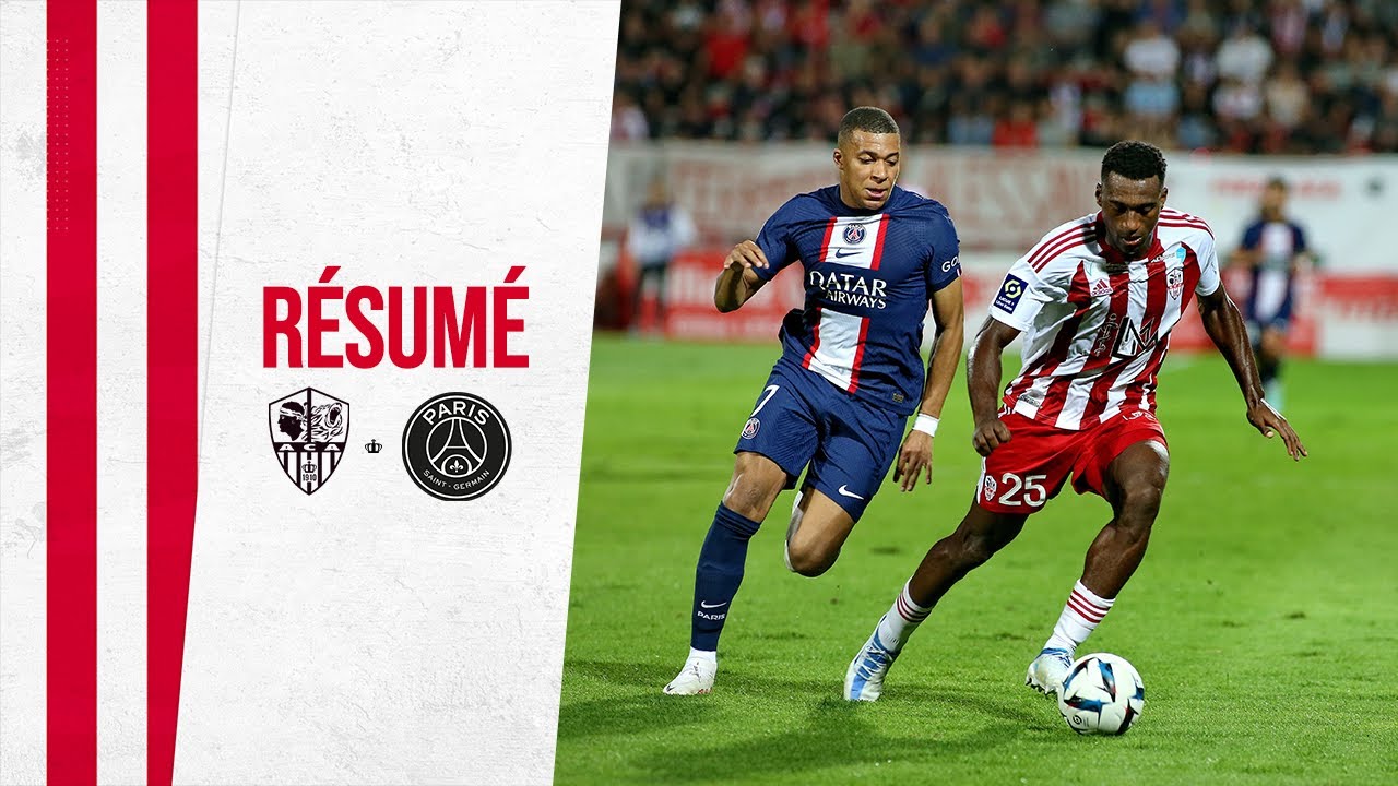 AC Ajaccio-PSG (0-3) Résumé (ACA-PSG) 2022/2023