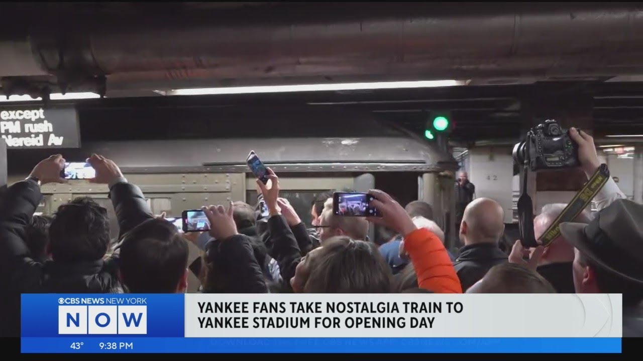 Yankee fans take Nostalgia Train to Yankee Stadium for Opening Day