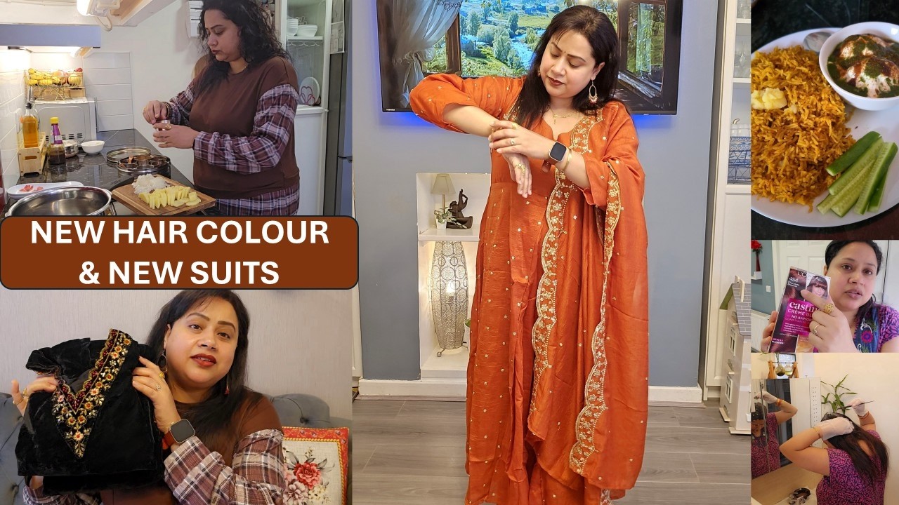 New Hair Colour Experience & Tried New Ethnic Wear | Indian Traditional Suits Haul