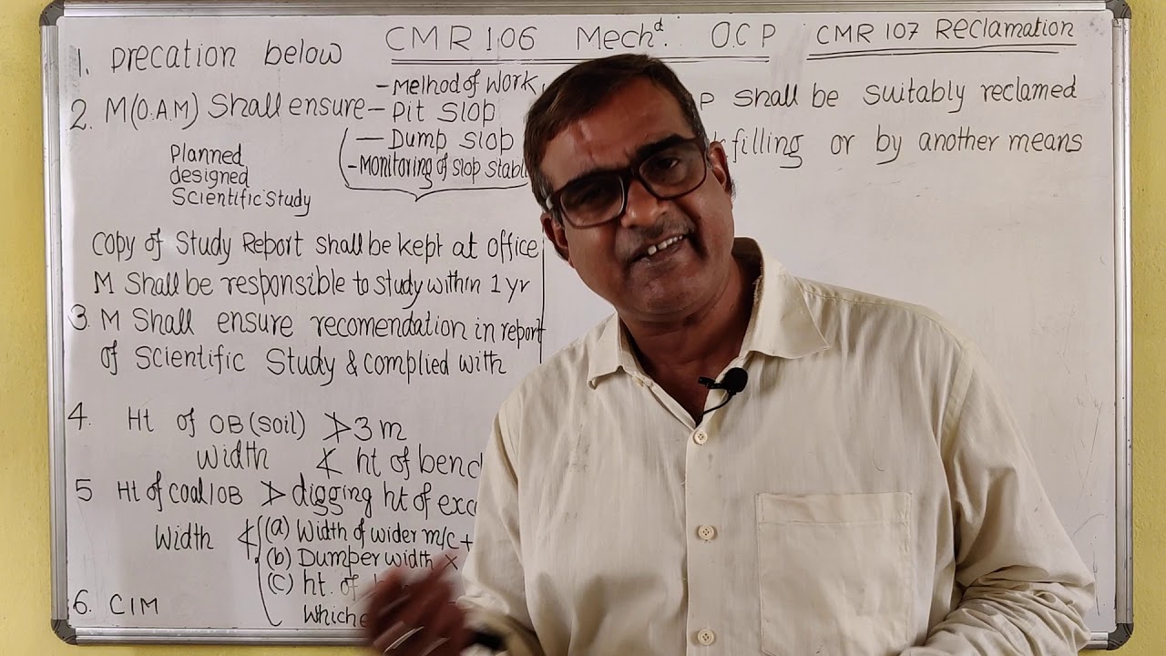 MECHENISED OCP | CMR106 |RECLAMATION | CMR107| COAL MINING |R P PANDEY |