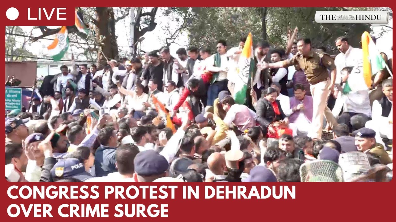 Congress protests deteriorating law and order in Dehradun, demands action from Uttarakhand govt