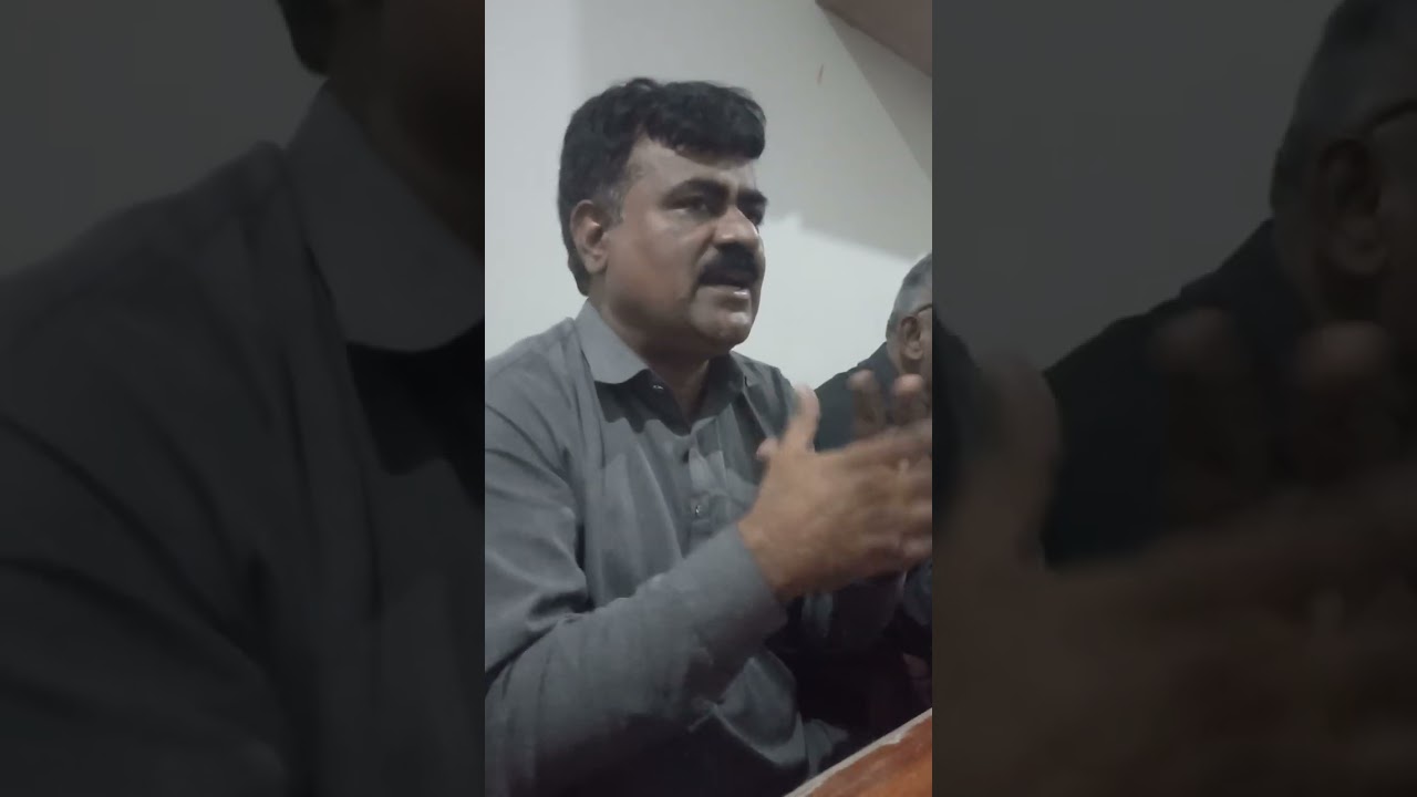 ceo My tv networks Rustam luck talking on his birthday celebrations with members sindhi Adbi sangat