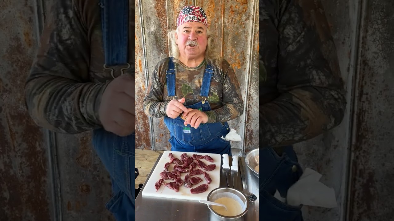 Fried Deer Backstrap! #venison #deer #cooking