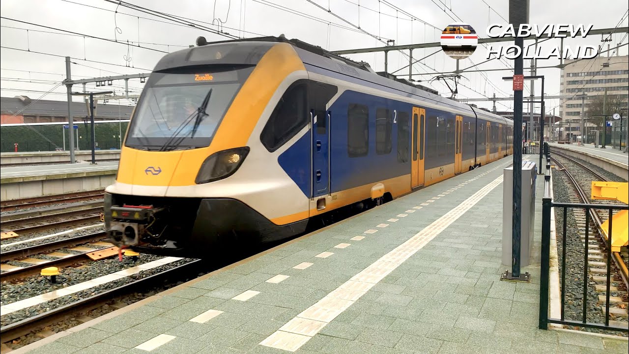 Riding this train in the rain: Amersfoort - Zwolle SNG 24 feb 2022