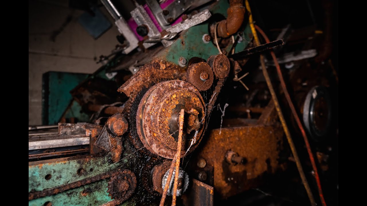 Abandoned Printing Company With Them Machines Done Left Behine n All That There Things