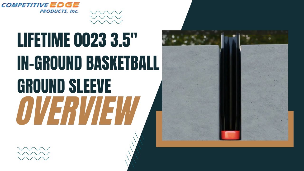 Lifetime 3.5 Inch In-Ground Basketball System Ground Sleeve &ndash; Easy Installation & Versatile Use