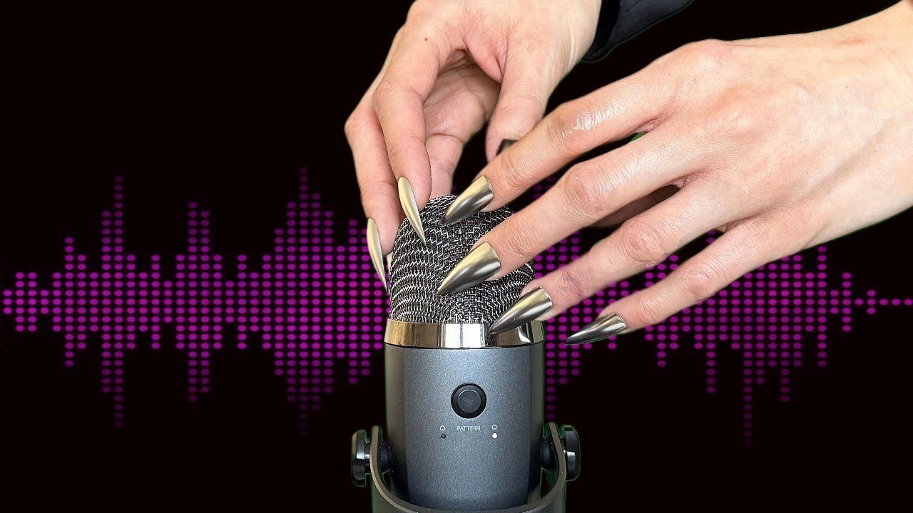 ASMR | Pure Mic Scratching | No Distractions | Black Background | No Talking