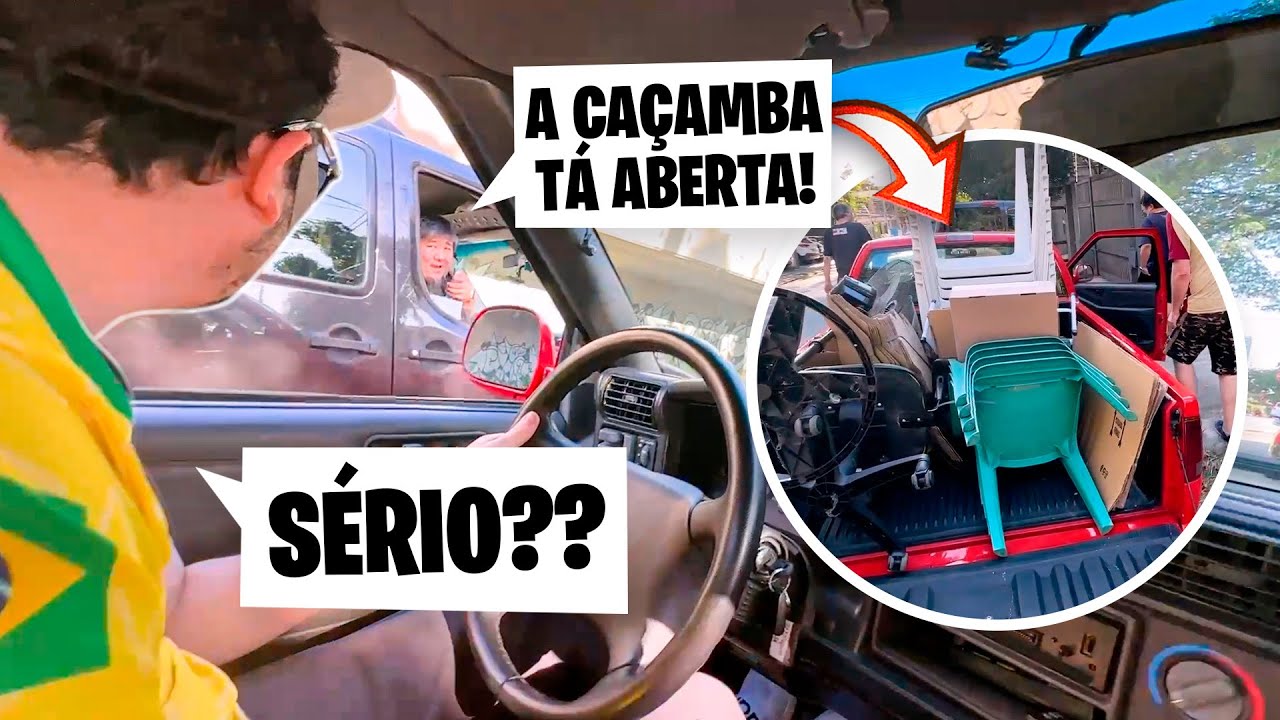 A CAÇAMBA DO CARRO ABRIU NA RUA E QUASE CAIU TUDO DA MUDANÇA! - EP.03 MUDANÇA TIOZÃO