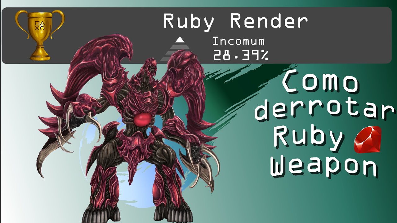 Guia de como derrotar o Ruby Weapon! Final Fantasy 7 Clássico!