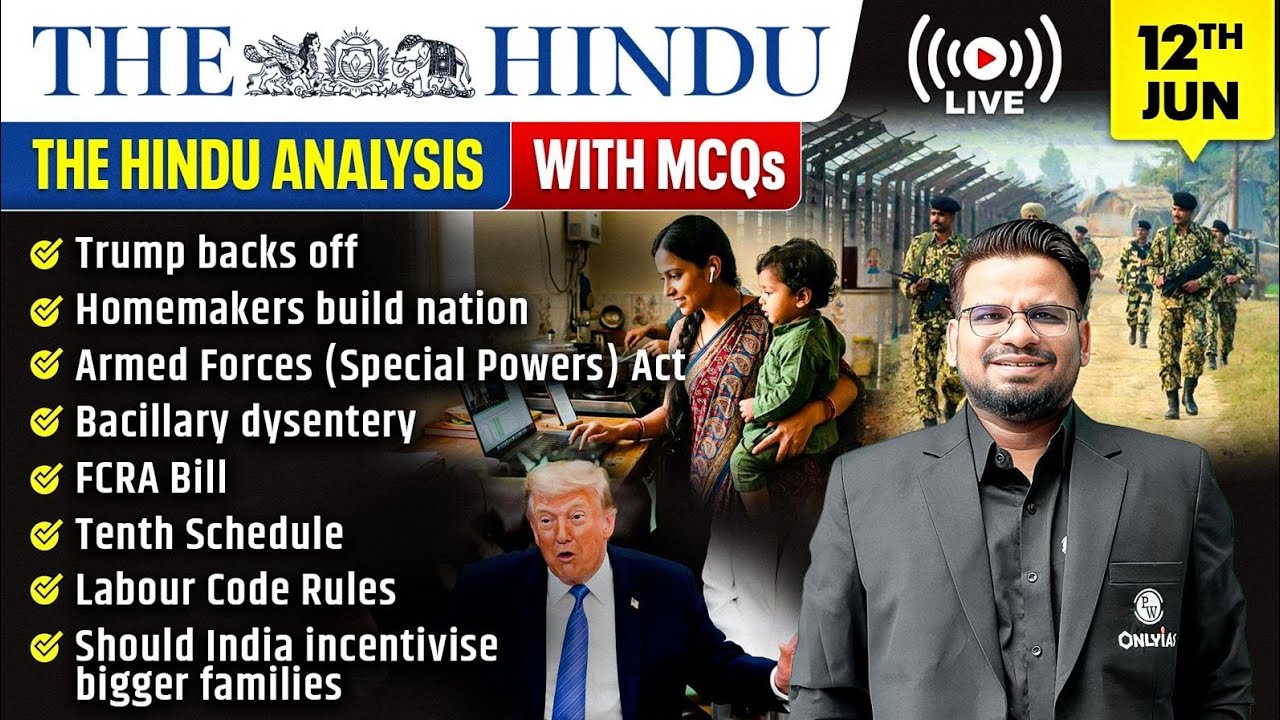 The Hindu Analysis | 12th June 2026 | The Hindu Newspaper  - Practice Questions | Prashant Sir