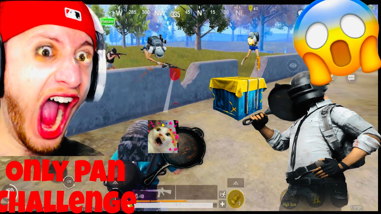 ONLY PAN🍳CHALLENGE 😱IN BGMI FUNNY MOMENT 😂👹| Av God hunter | 