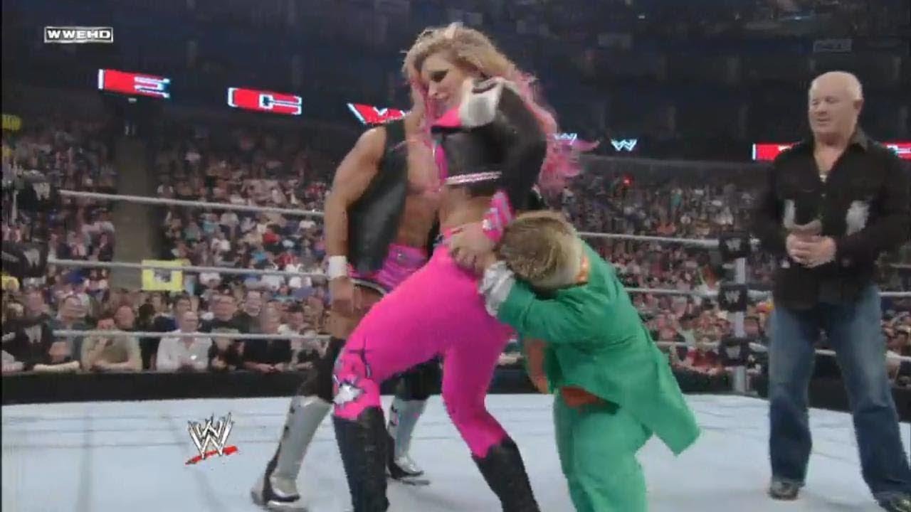 Hornswoggle Bites At Natalya's Back - Natalya Vs Hornswoggle 720p HD ECW Full Match