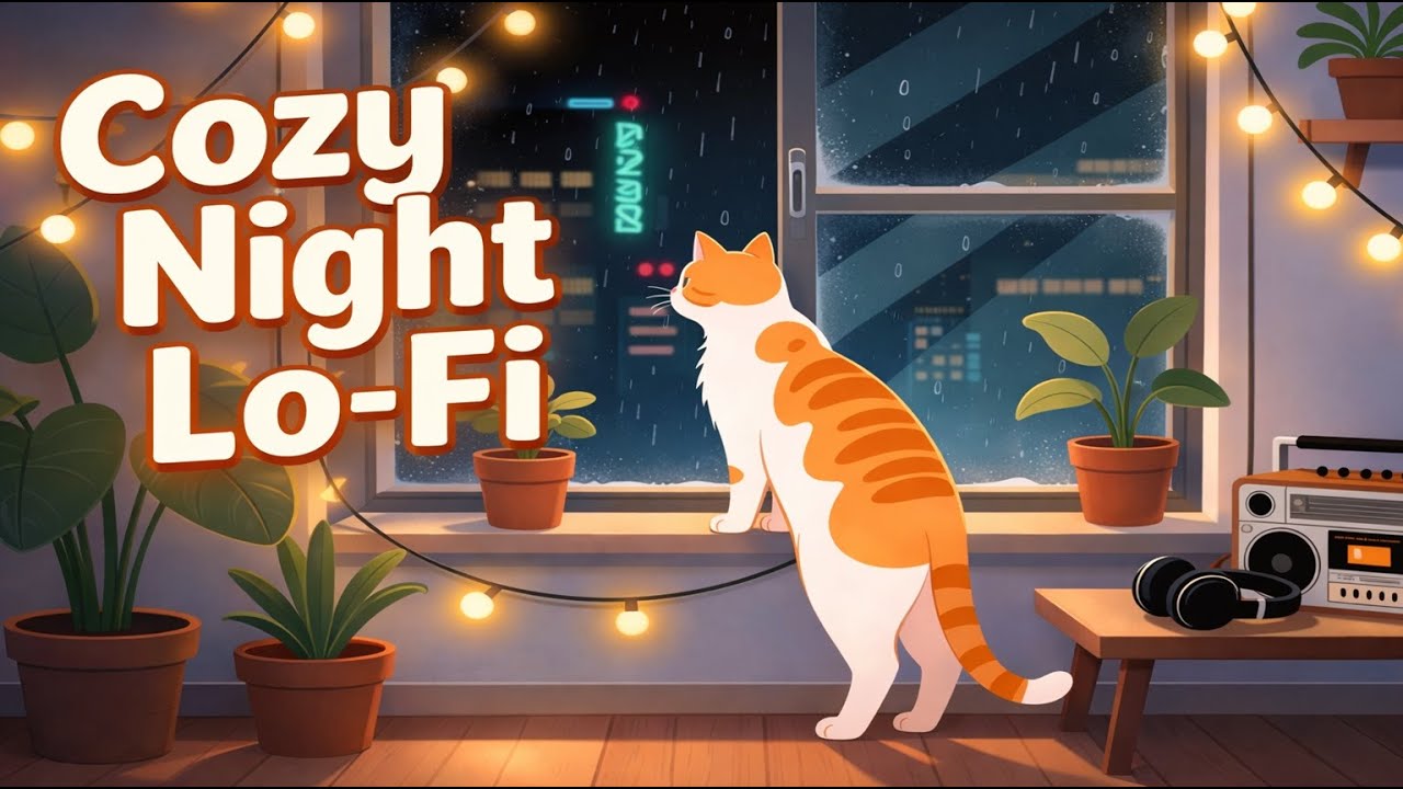 Cozy Night Lo-Fi ☔ Rainy Window Vibes | Chill Beats for Sleep, Study & Relax