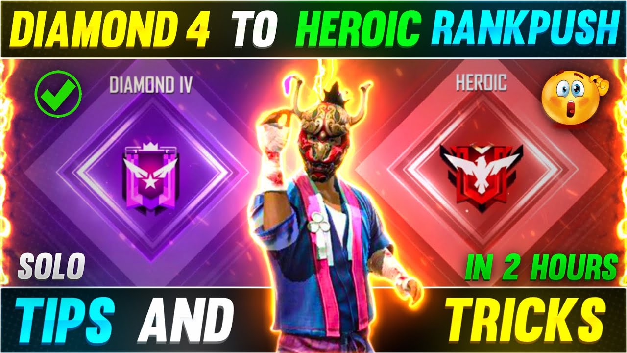 Diamond 4 To Heroic Rank Push In 2 Hours || Solo Rank Push Tips And Tricks || Hidden official