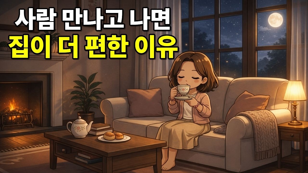 사람 만나고 나면 집이 더 편한 이유 (심리학)