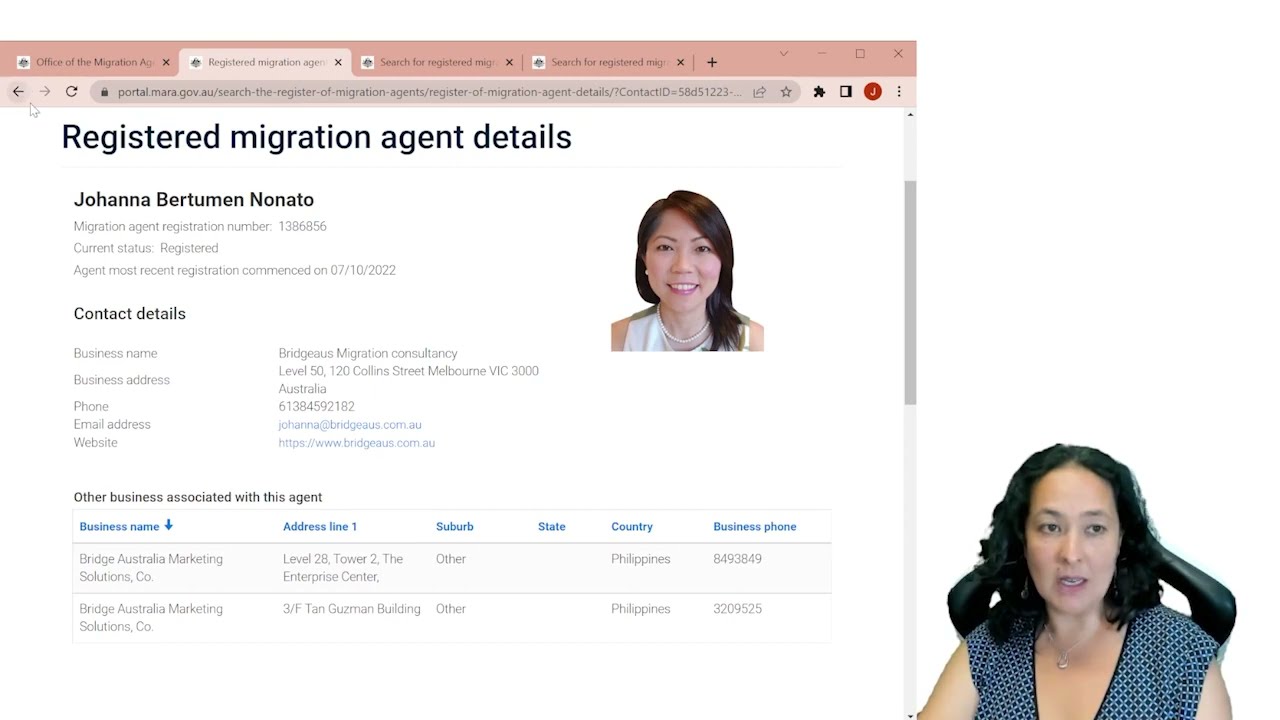 Checking if your agent is registered with the MARA