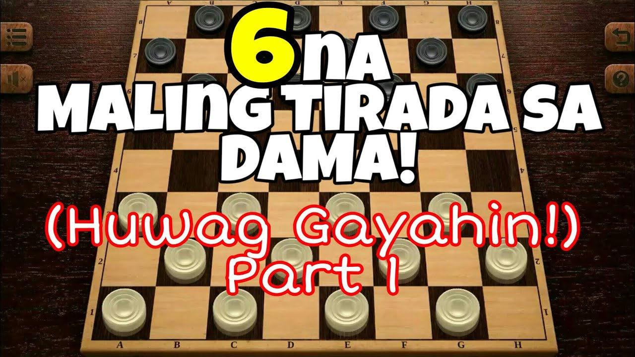 DAMA MASTER Moves - Natalo sa 6 na Maling Tirada ang Itim 1-15 vs 3-13 (Part 1) |Checkers Tv