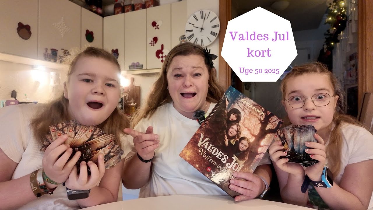 Åbner virkelig mange Valdes Jul Kort - Får vi de sidste 5 vi mangler?
