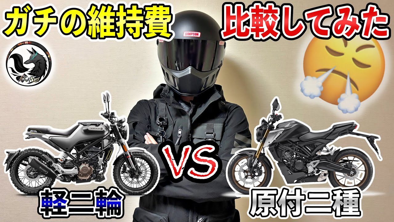 【大公開】250ccと125ccバイクの実際に掛かったガチな年間の維持費を比較してみた