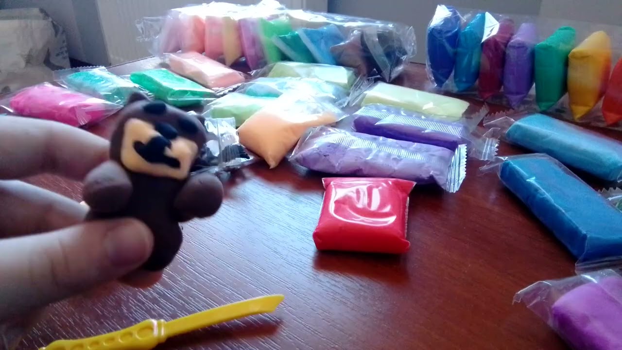 Ліпимо з повітряного пластиліну ведмедика 2ч., @Cat_in_minеcraf