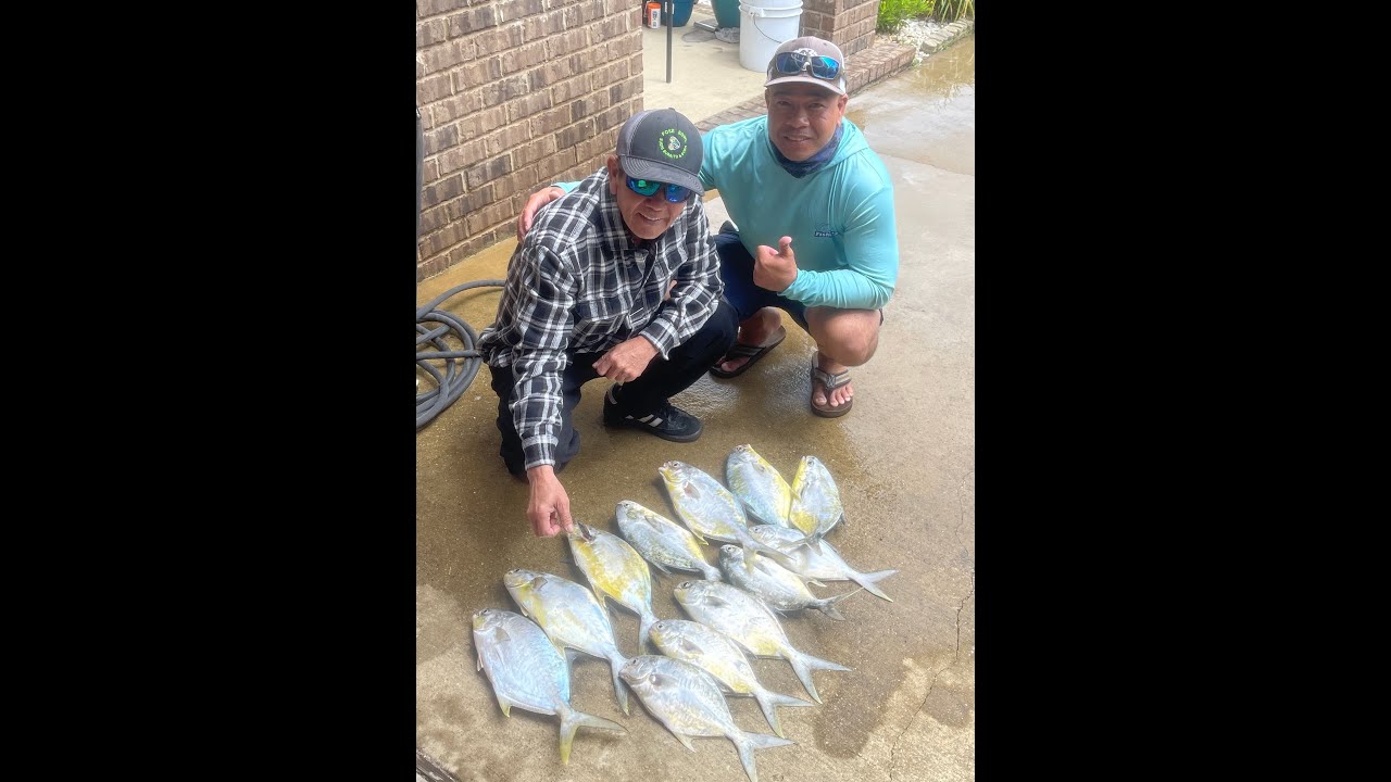 spring pompano fishing Pensacola beach Florida 2022 with my hero