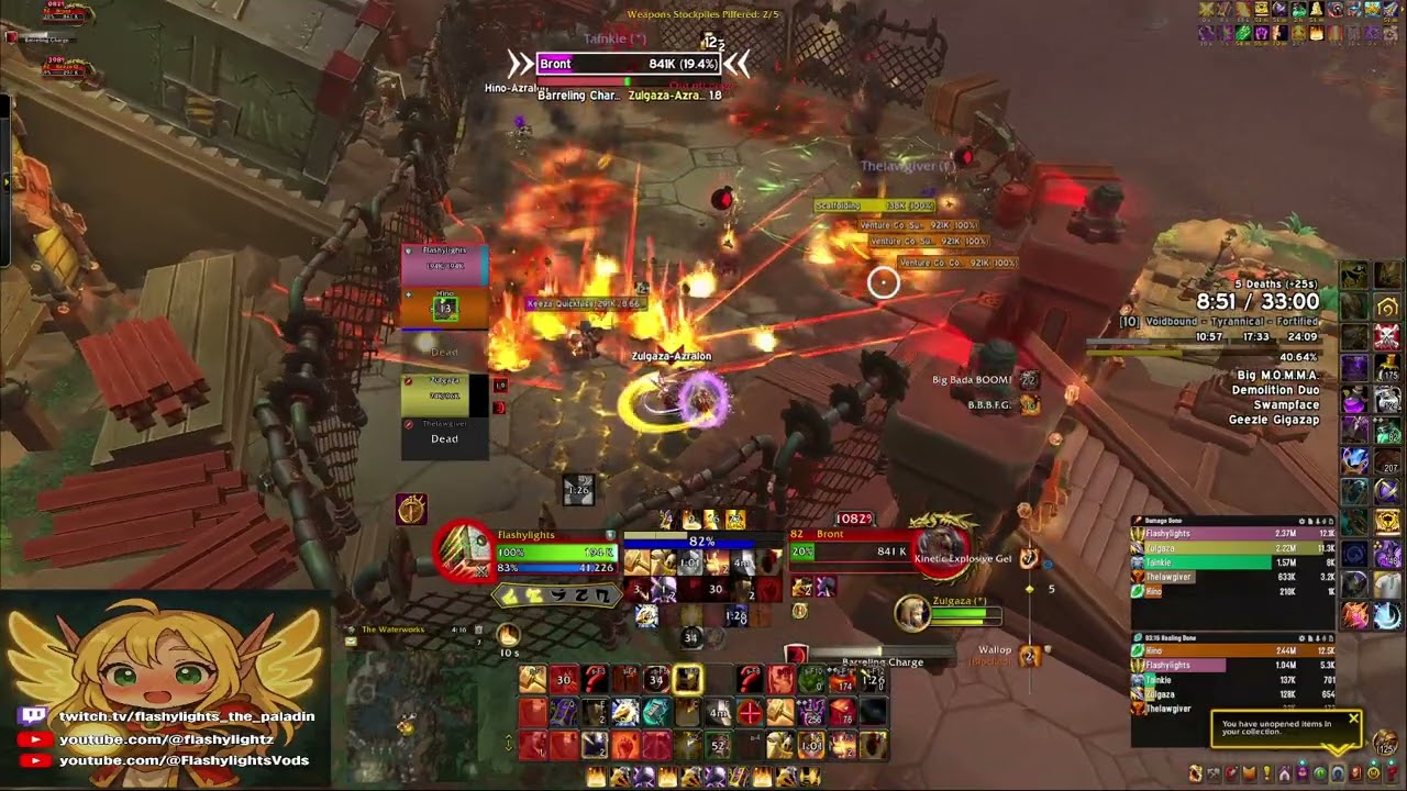 2 chesting a +10 Floodgate with really high ping and a D/C