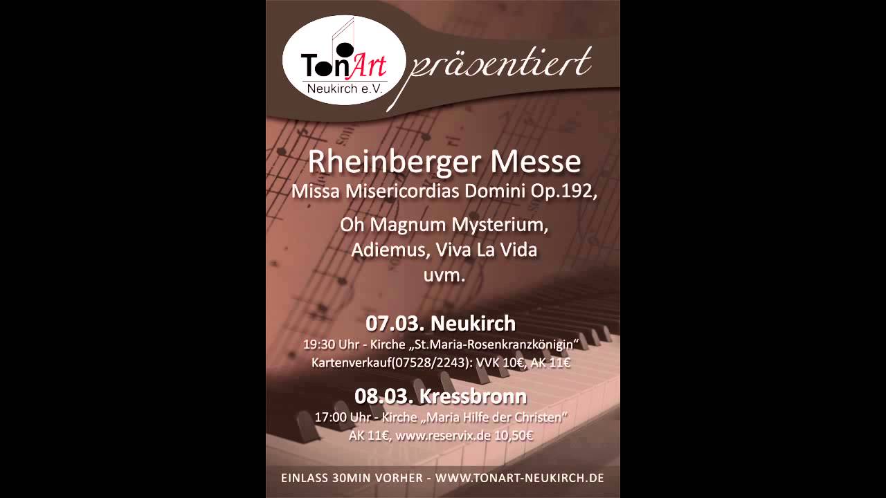 Rheinberger Messe - Missa Misericordias Domini Op. 192 - Benedictus