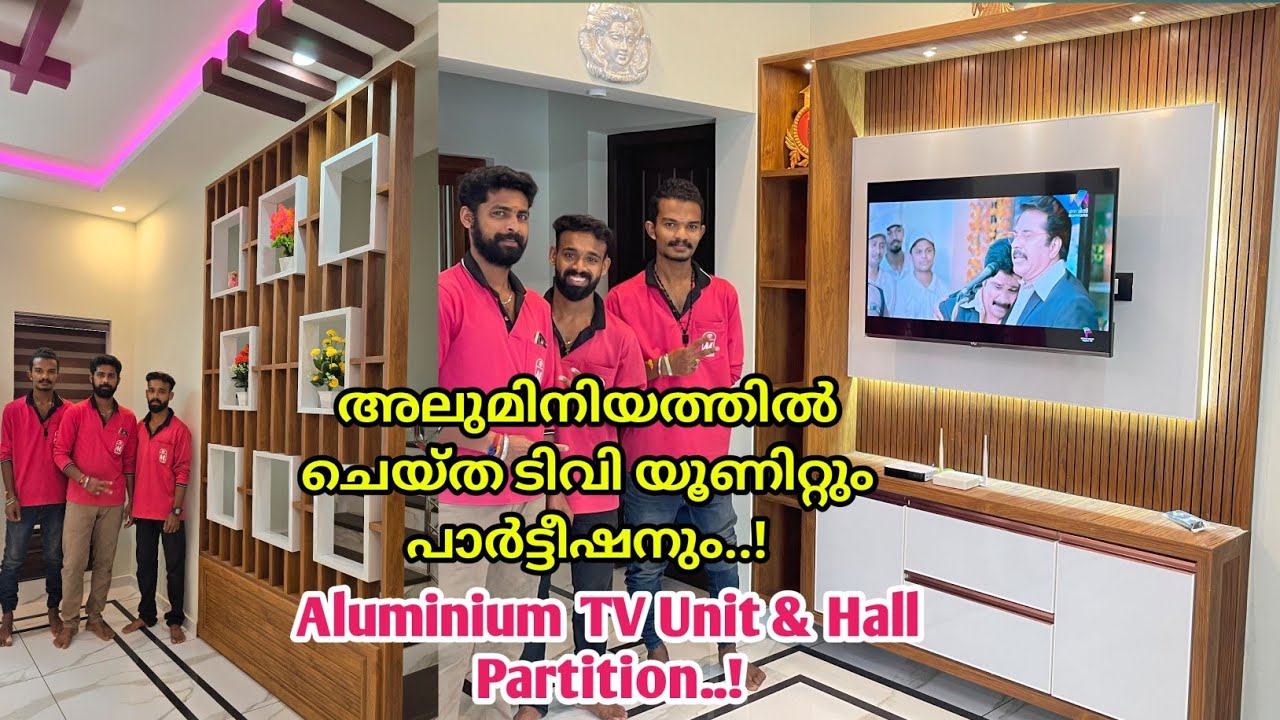 Aluminum TV Unit & Hall Partition..!