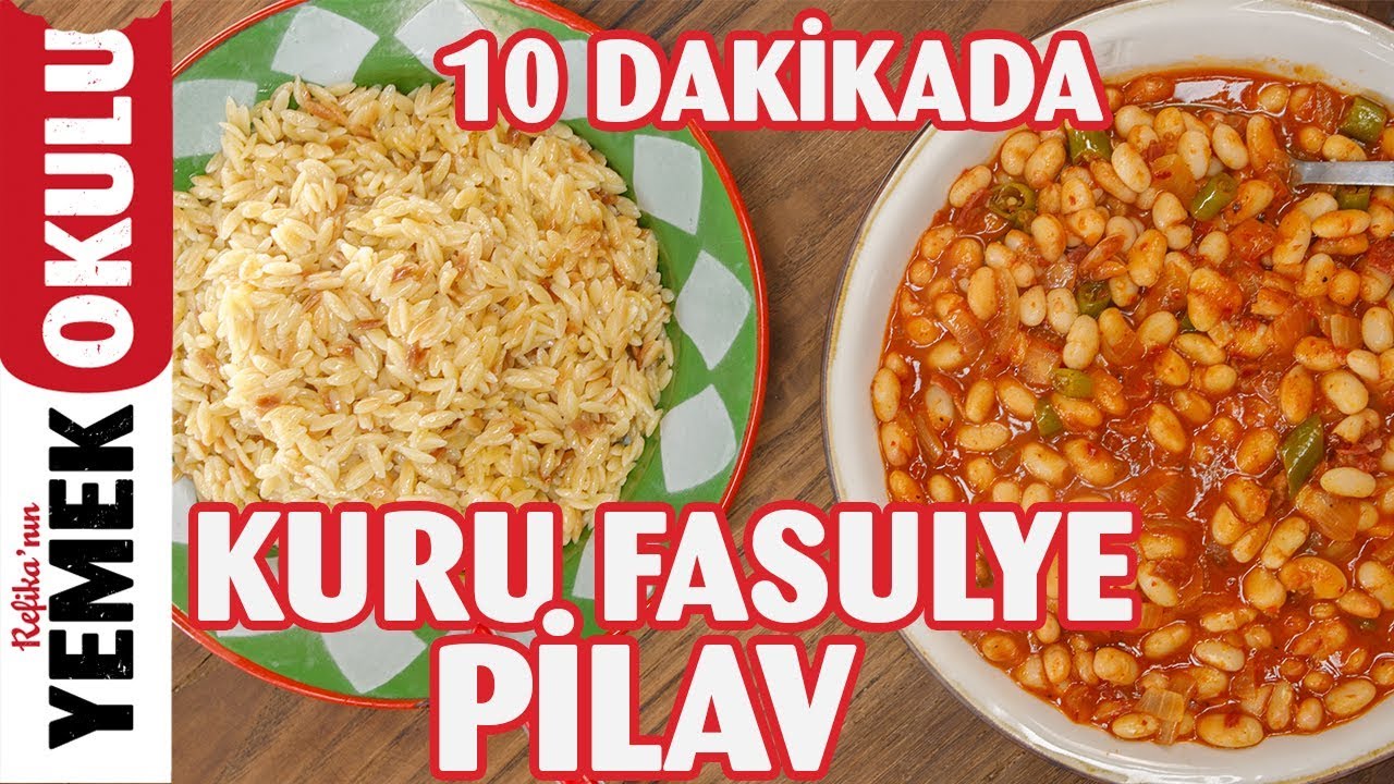 10 Dakikada Hazır Kolay Kuru Fas&uuml;lye - Pilav Tarifi