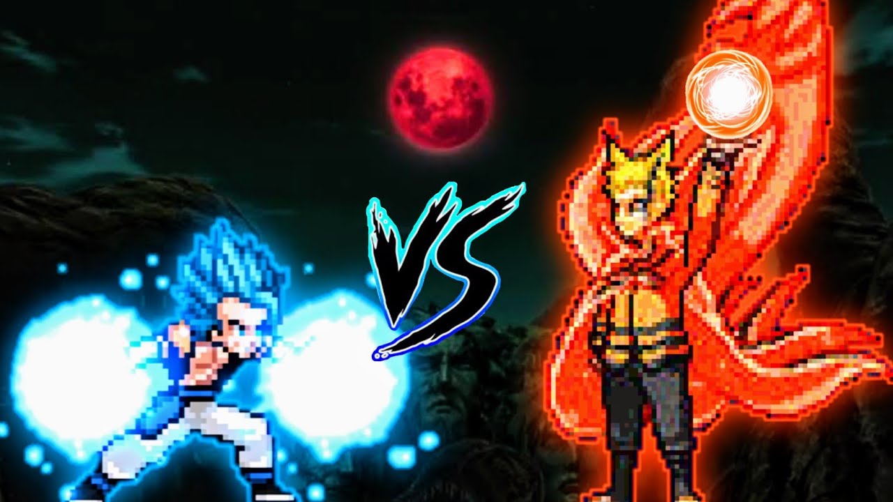 Gogeta OP (all form) VS Naruto Baryon V3 in Jump Force Mugen😱