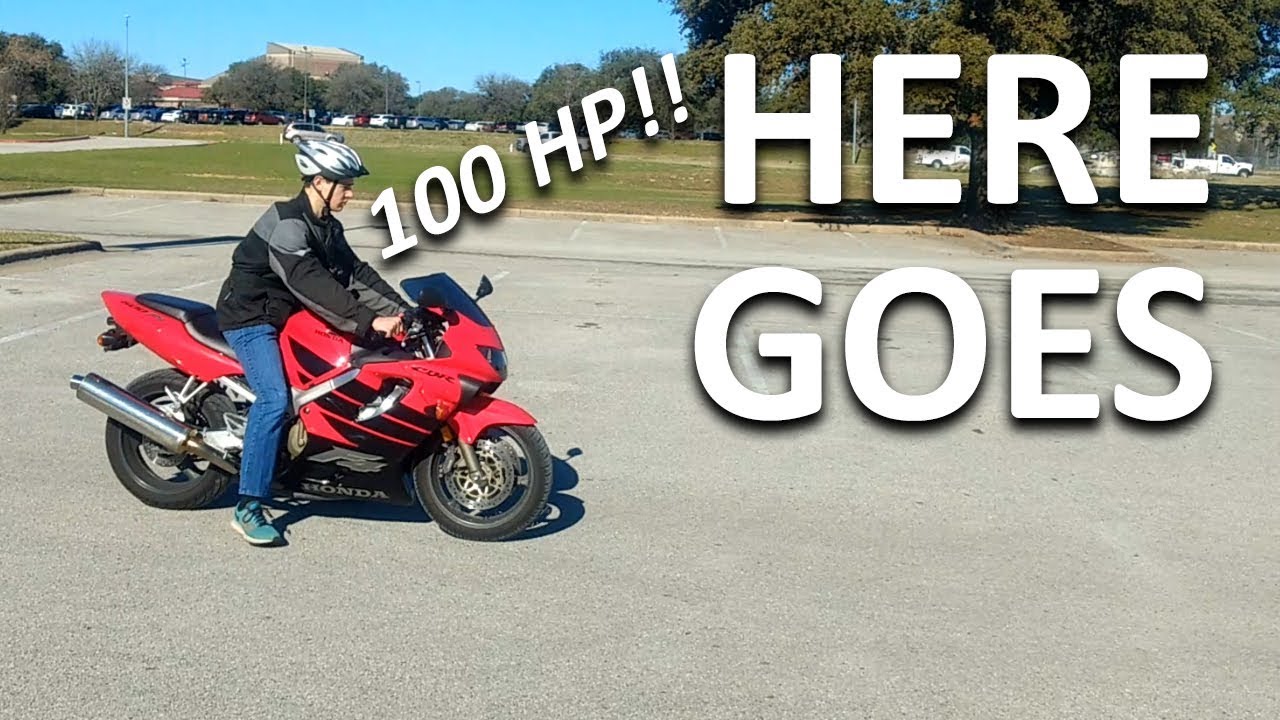 My First Time on a Motorcycle... with 100HP!!! (CBR600F4)