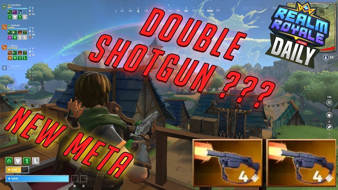 DOUBLE SHOTGUN IS OP !? Daily Realm Royale Moments Ep. 5 (Funny and Epic Moments)