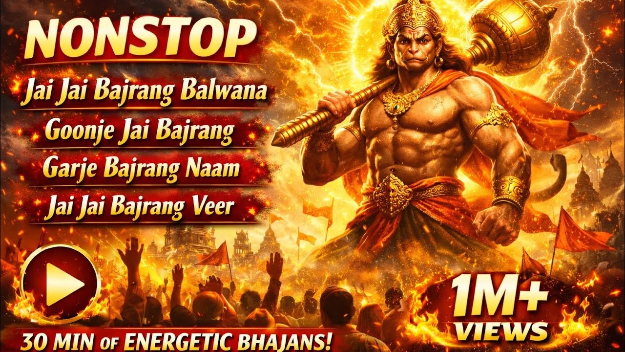 Nonstop Hanuman Bhajan | Powerful Hanuman Songs | Bajrangbali Bhakti | Sankat Mochan Hanuman Ji