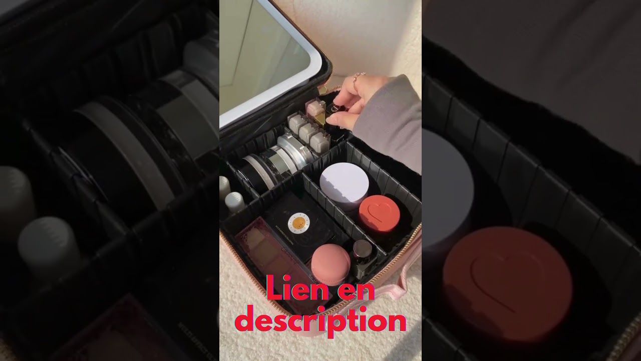Trousse Maquillage LED &Eacute;tanche avec Miroir Lumineux &ndash; Style & Praticit&eacute;