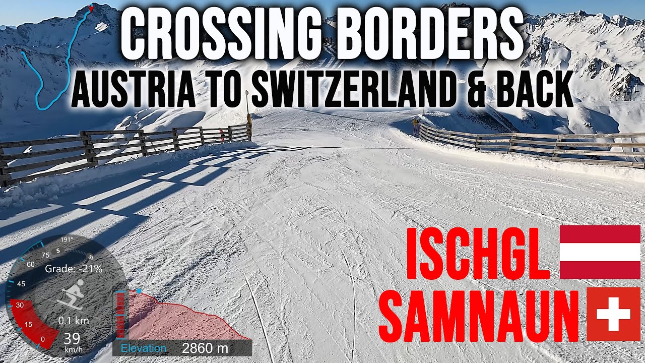 [4K] Skiing Ischgl/Samnaun, Crossing Borders - Austria to Switzerland and Back, AUT/CH, GoPro HERO13