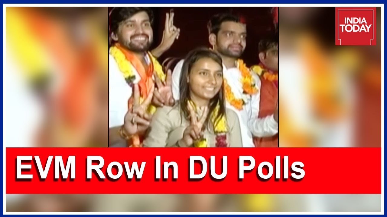 ABVP Sweeps Delhi University Polls, Congress Cries Foul Over EVM Fraud